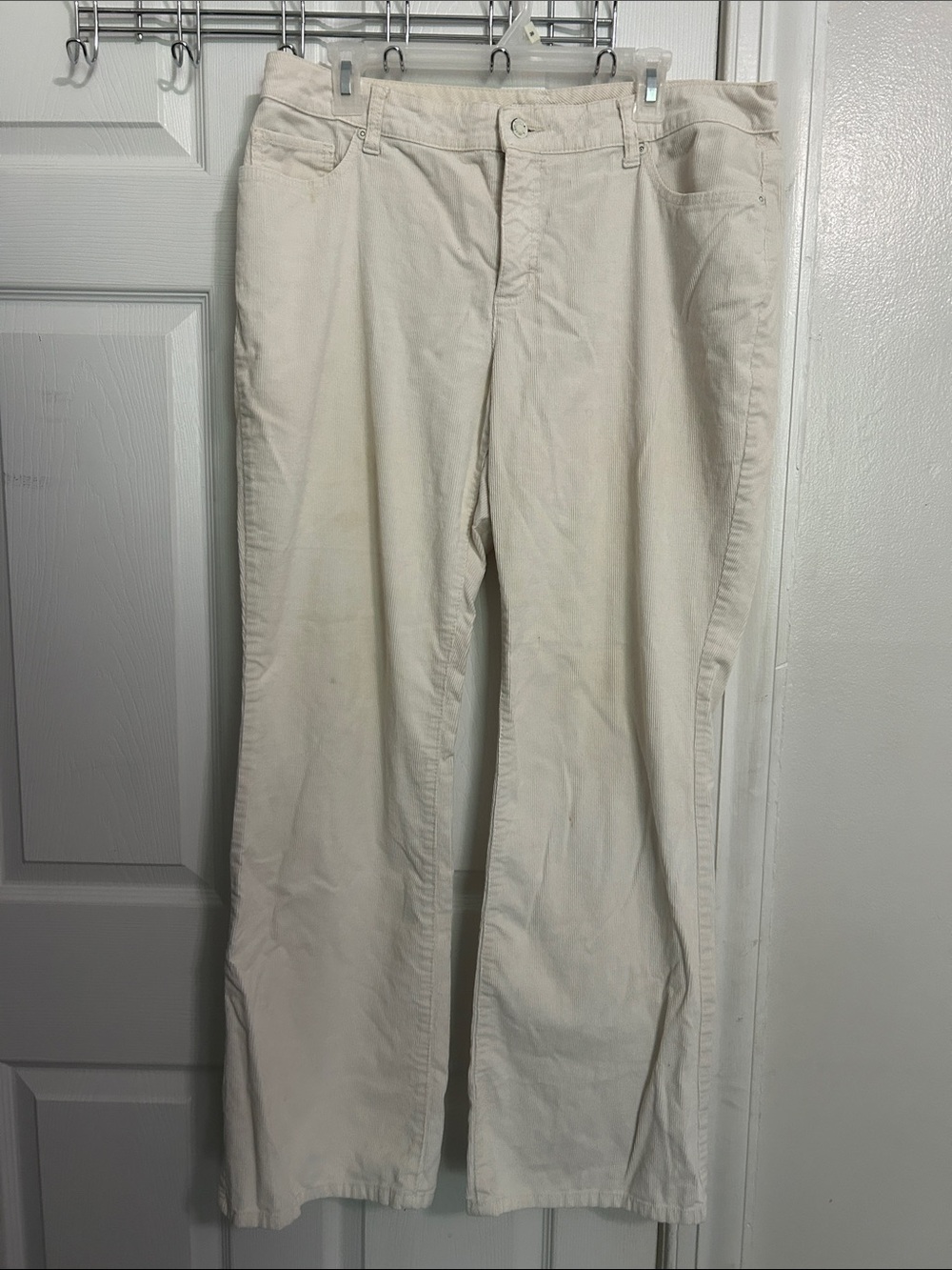 St. John's Bay Soft Cream Corduroy Pants